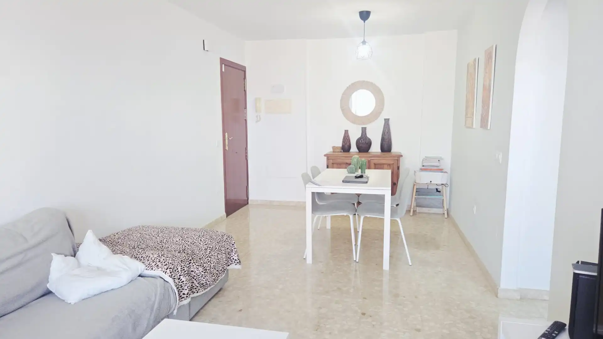 Bedroom of Flat for sale in Rincón de la Victoria  with Air Conditioner, Terrace and Furnished