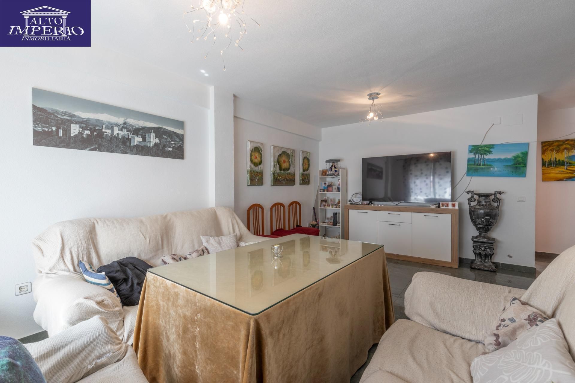 Living room of Houses for sale in Churriana de la Vega  with Air Conditioner, Terrace and Balcony