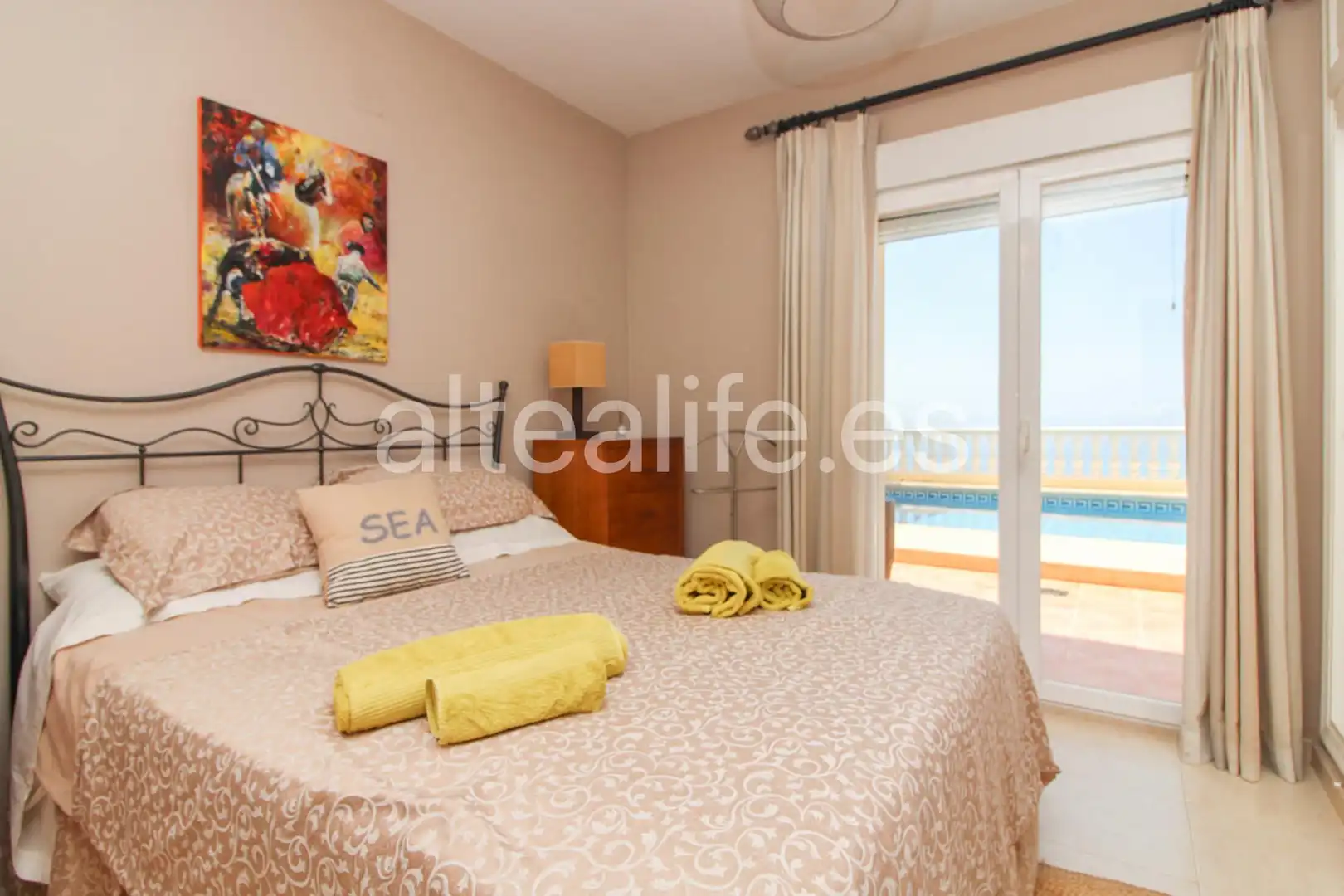 Bedroom of Houses for sale in Altea  with Air Conditioner, Heating and Private garden