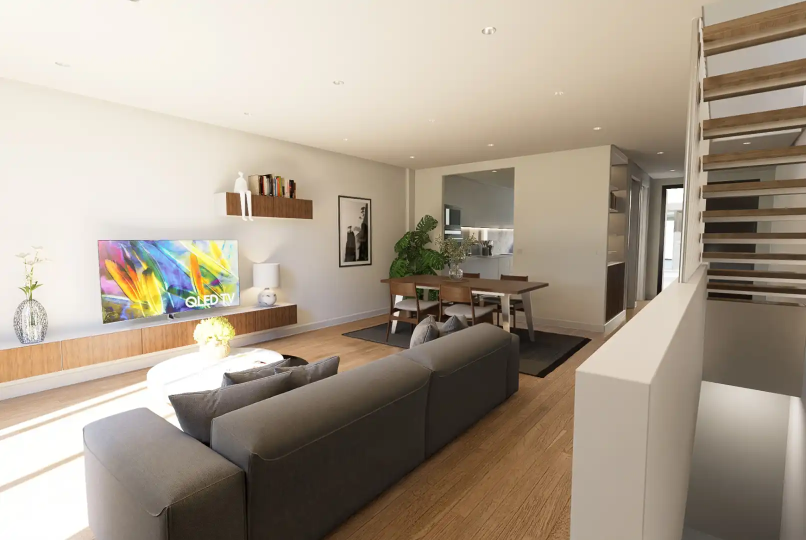 Sala de estar de Casa adosada en venta en Piélagos con Calefacción, Jardín privado y Parquet