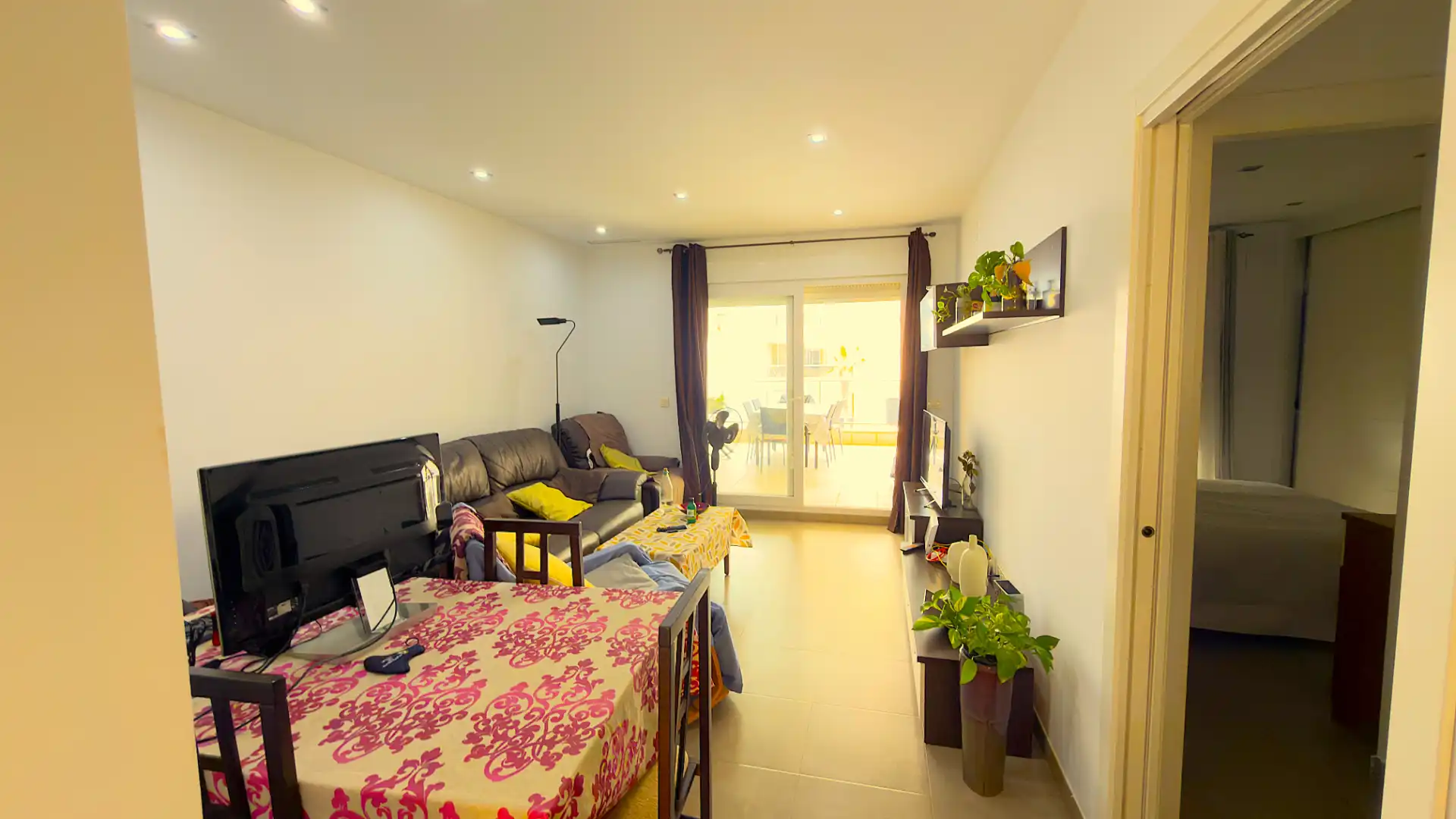Living room of Flat for sale in Roquetas de Mar  with Air Conditioner, Heating and Terrace