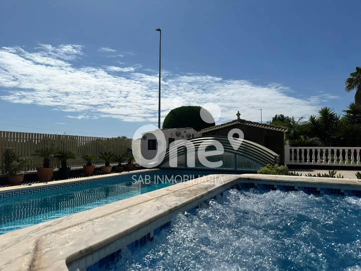 Piscina de Casa o xalet en venda en San Antonio de Benagéber amb Aire condicionat, Calefacció i Jardí privat