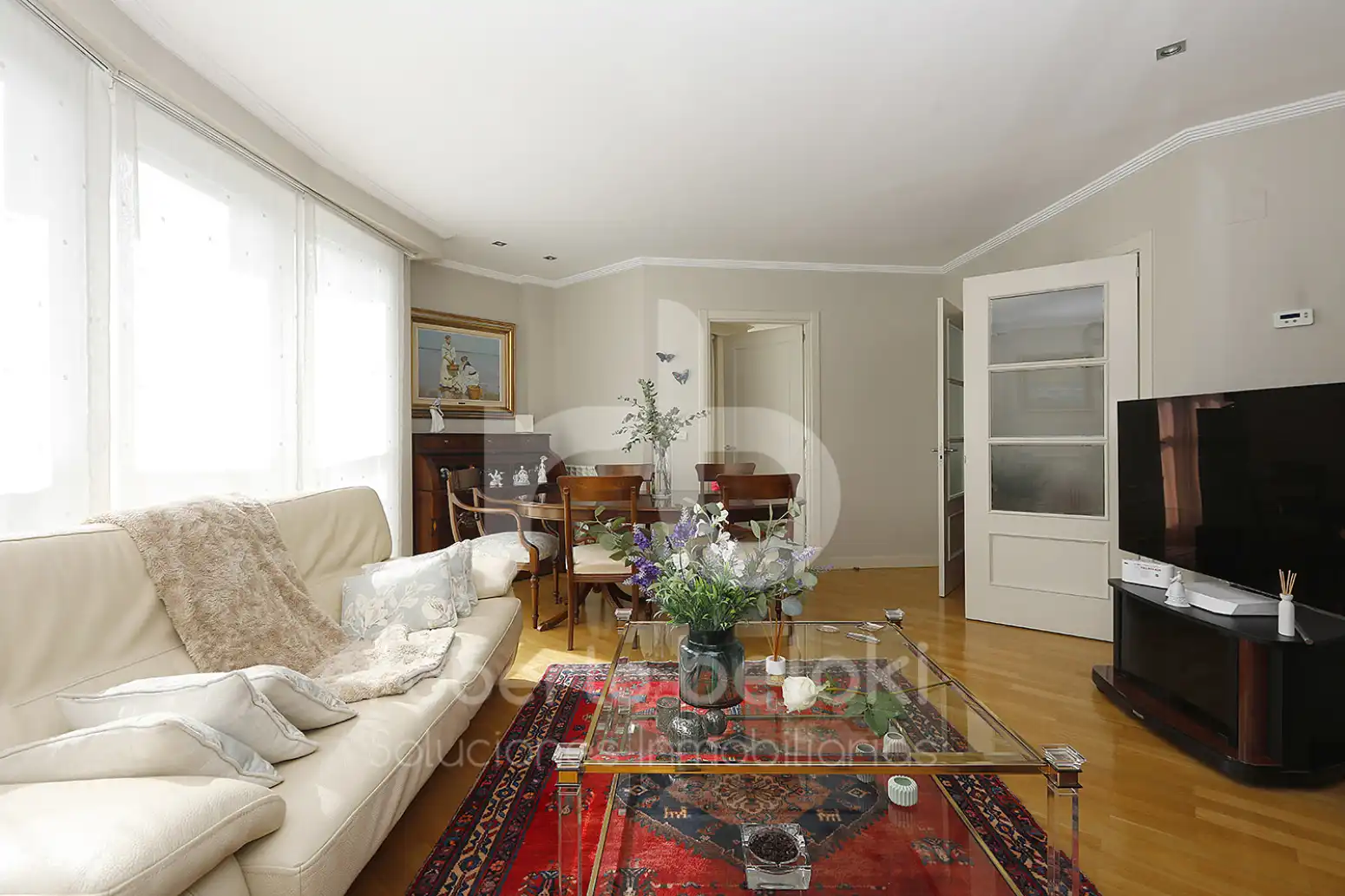 Sala de estar de Piso en venta en Donostia - San Sebastián  con Calefacción, Terraza y Balcón
