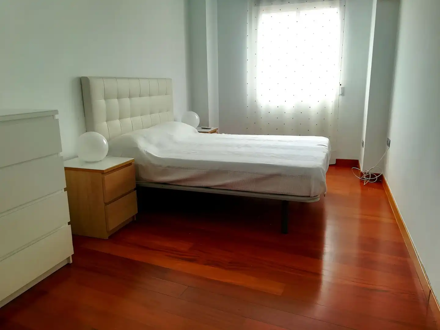 Schlafzimmer von Wohnung zur Miete in Murcia mit Klimaanlage, Parkett und Möbliert