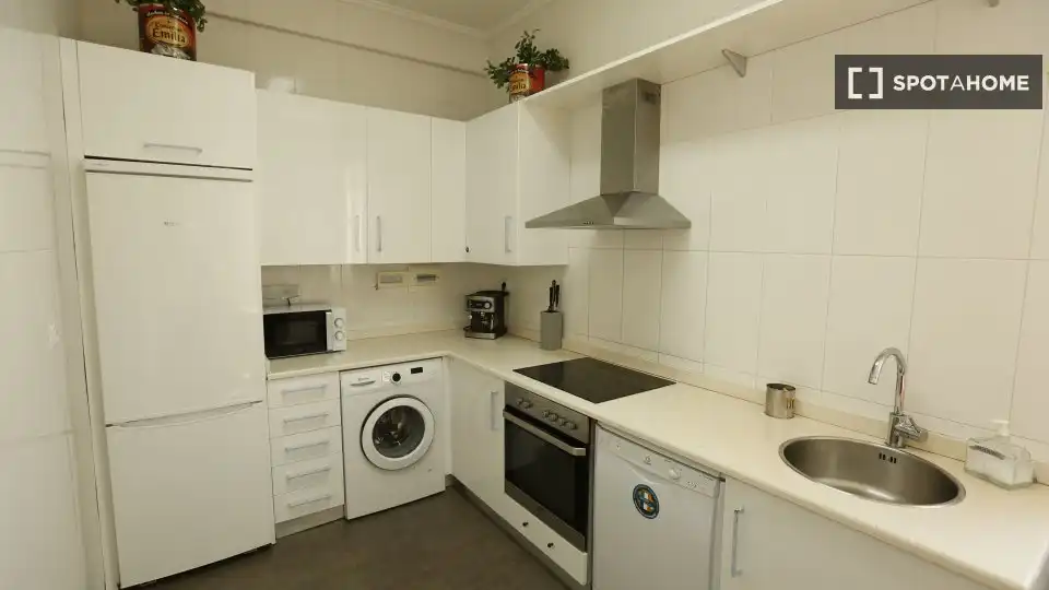 Cuina de Apartament per a compartir en Bilbao  amb Aire condicionat, Calefacció i Terrassa