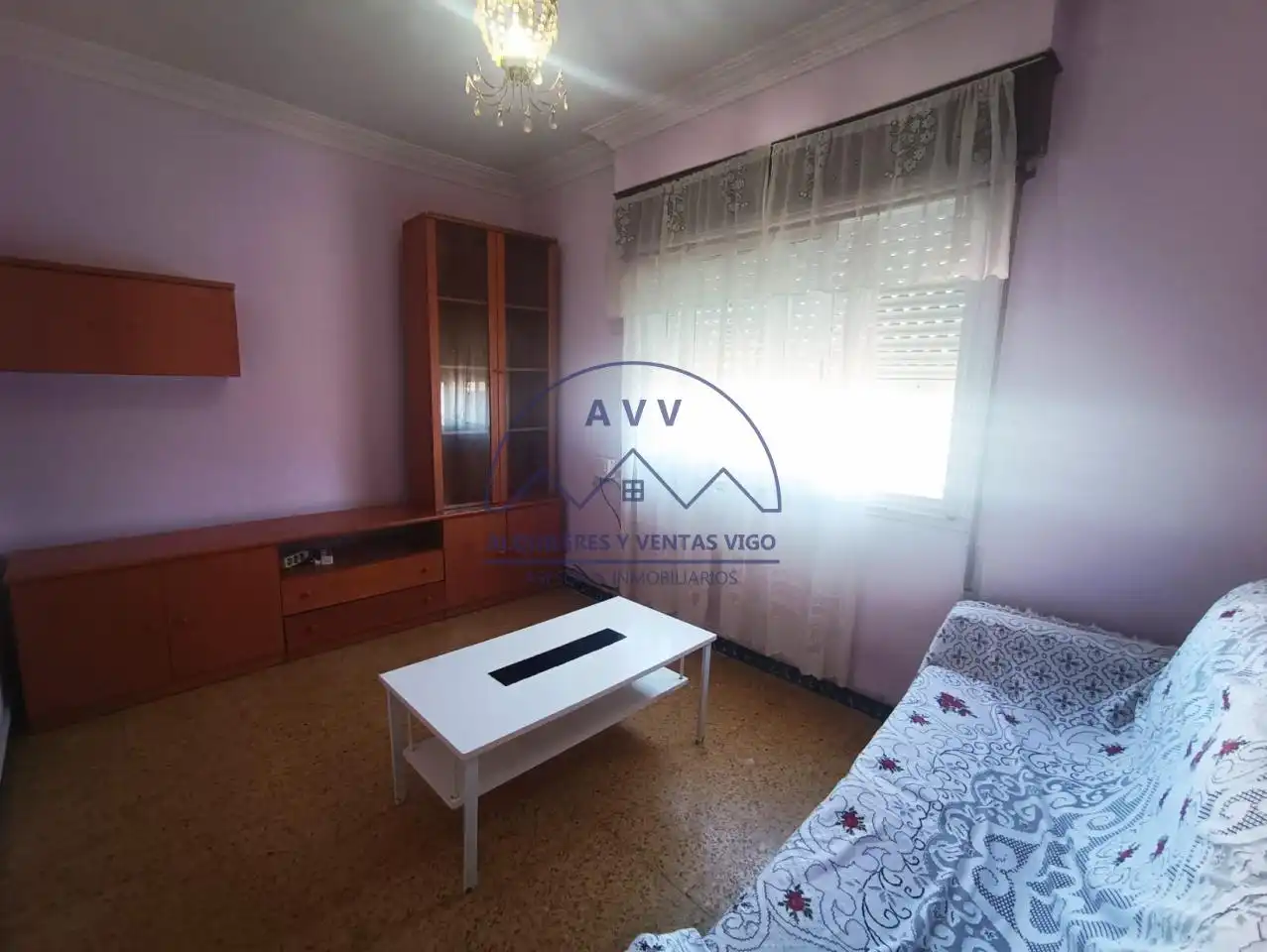 Living room of Flat for sale in Vigo   with Parquet flooring and Furnished