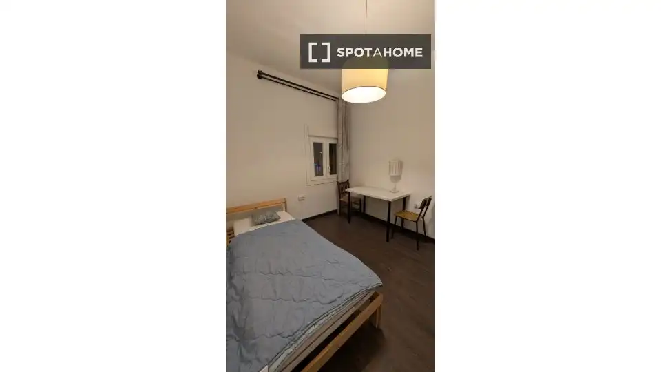 Bedroom of Flat for share in Barcelona  with Air Conditioner, Heating and Furnished