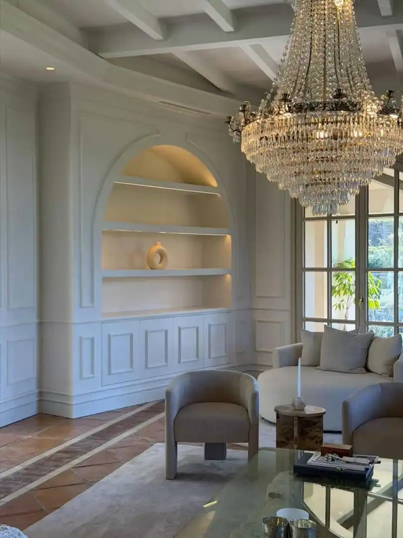 Sala d'estar de Casa o xalet de lloguer en Benahavís amb Aire condicionat, Jardí privat i Terrassa
