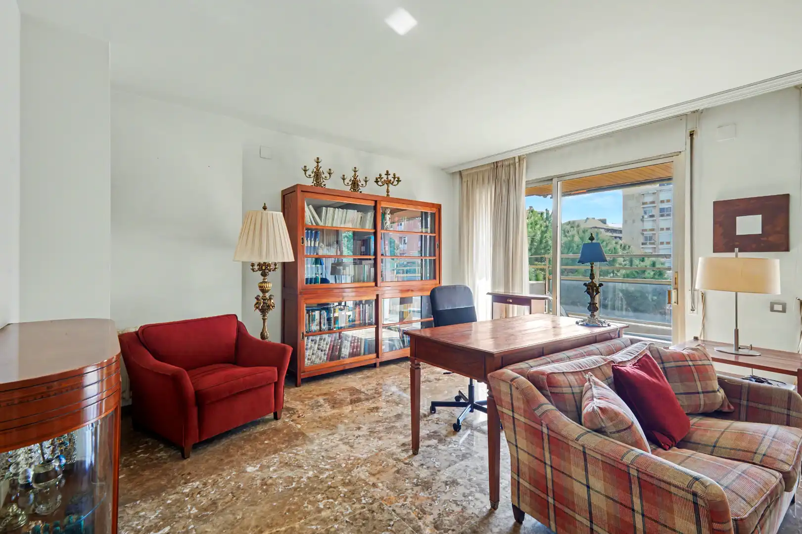 Sala de estar de Piso en venta en Barcelona con Aire acondicionado, Calefacción y Parquet