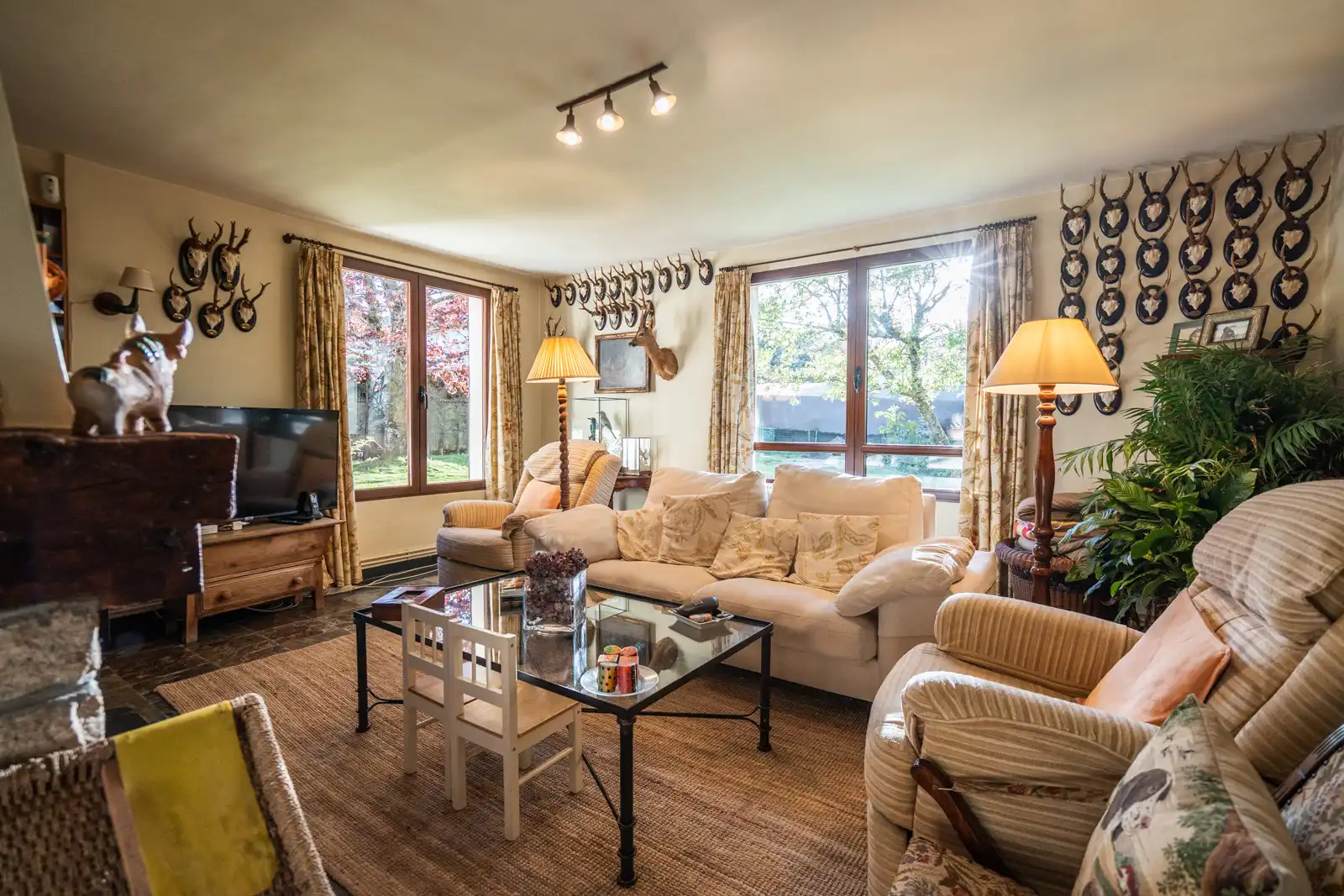 Living room of Houses for sale in El Espinar  with Heating, Private garden and Terrace