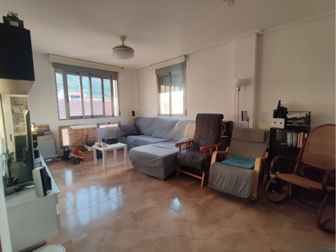 Living room of Attic for sale in  Murcia Capital  with Air Conditioner, Terrace and Storage room