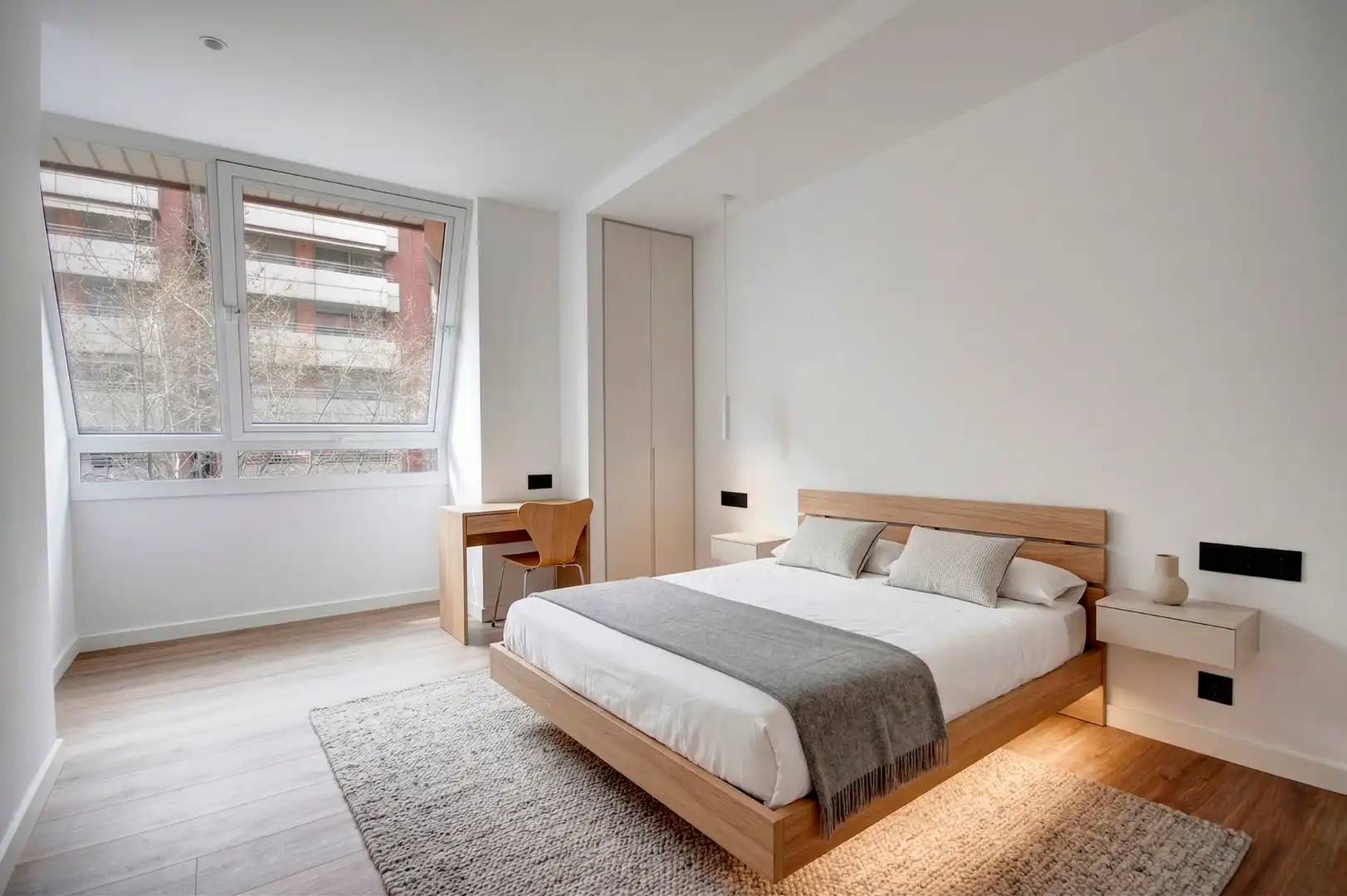 Schlafzimmer von Wohnung zum Verkauf in Manresa mit Klimaanlage, Heizung und Parkett