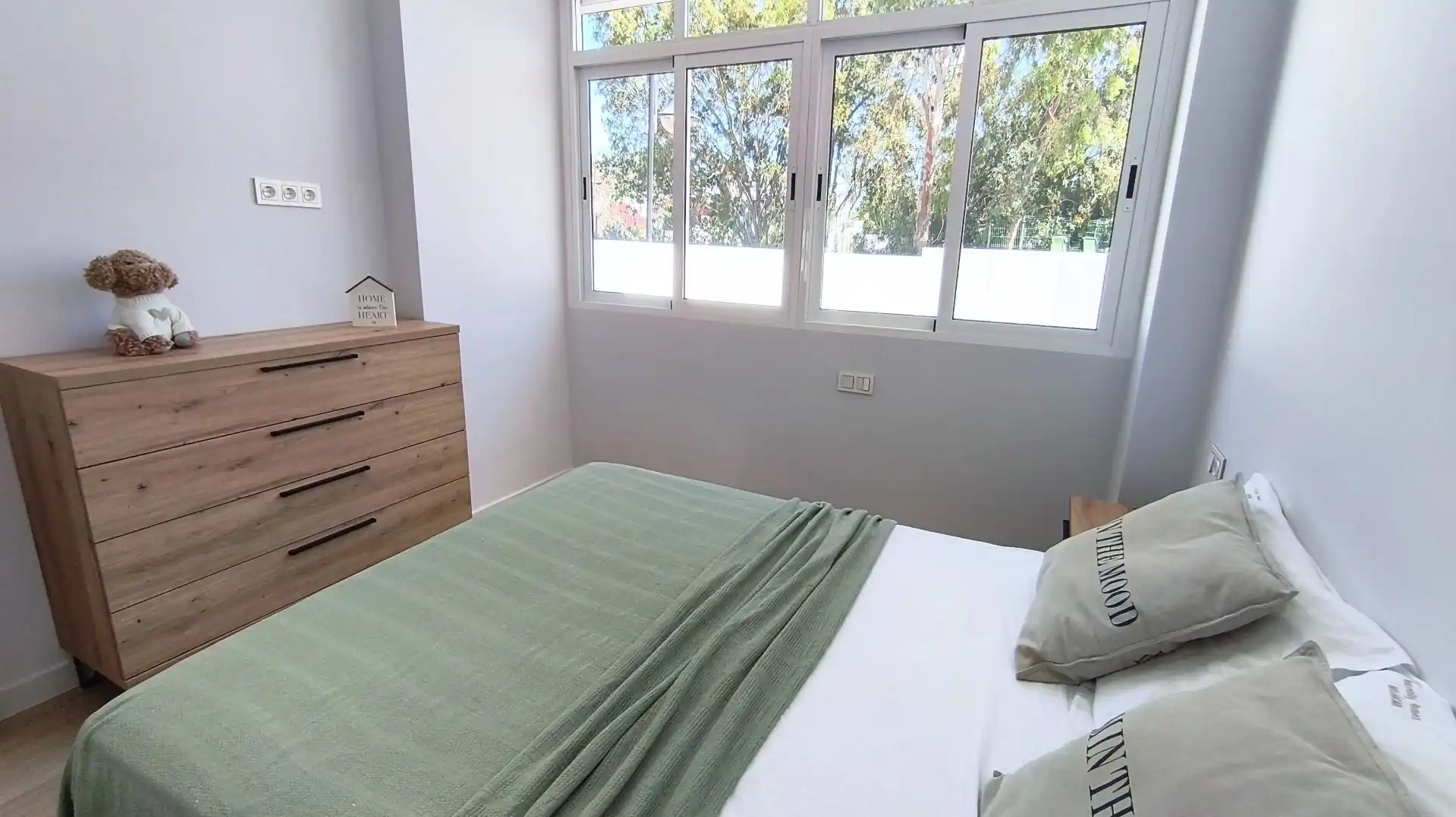 Schlafzimmer von Wohnungen zum Verkauf in Mojácar mit Klimaanlage, Heizung und Terrasse