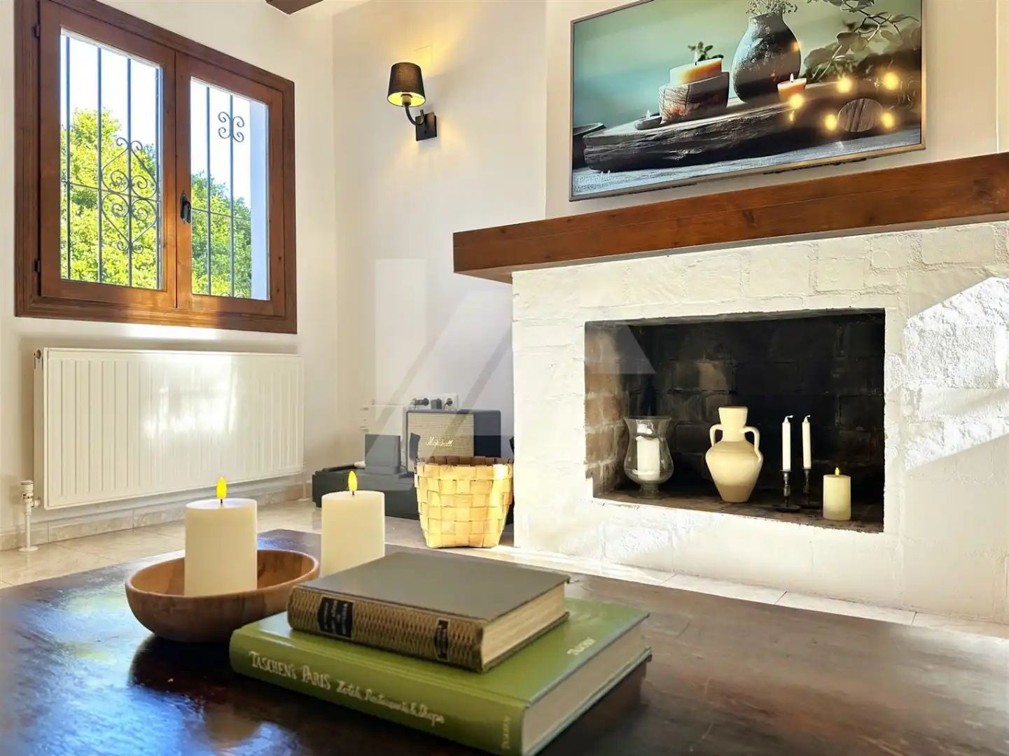 Sala de estar de Casa o chalet en venta en Moraira con Aire acondicionado, Calefacción y Jardín privado