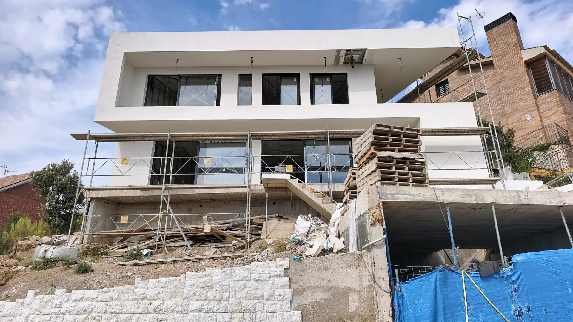 Exterior view of Houses for sale in Molins de Rei  with Air Conditioner, Private garden and Terrace
