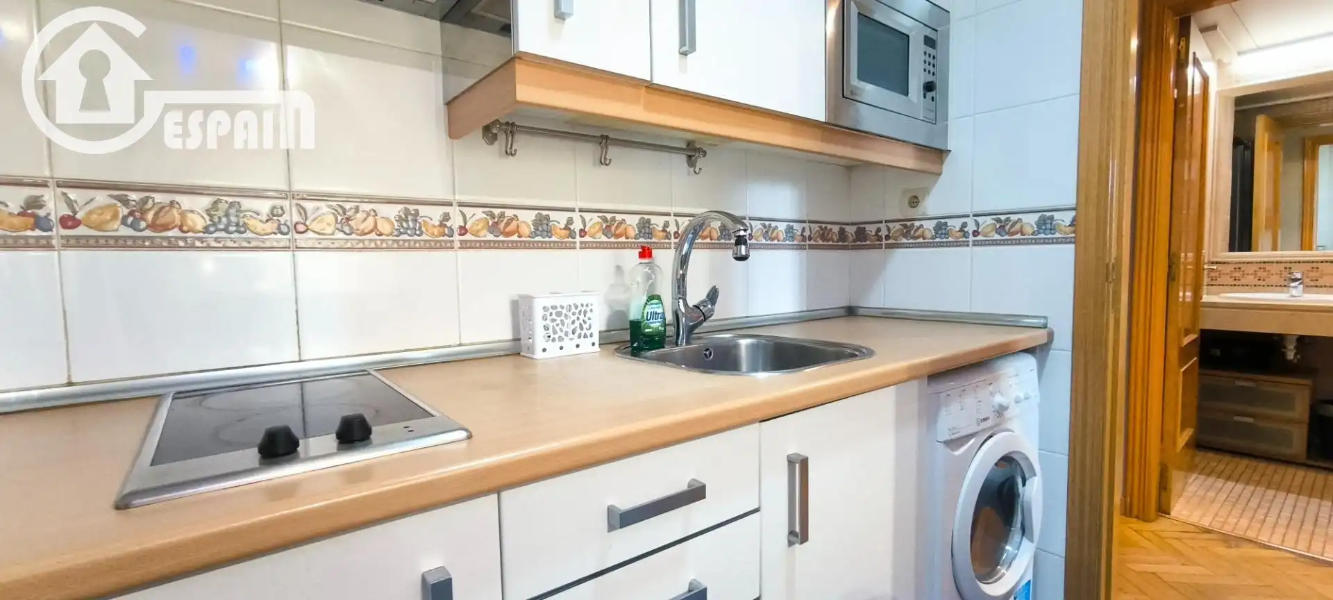 Kitchen of Flat for sale in Madrid  with Air Conditioner, Heating and Private garden