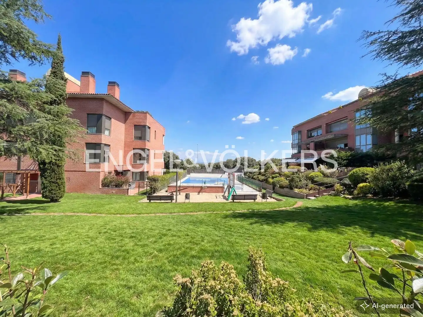 Vista exterior de Apartament en venda en Madrid amb Aire condicionat, Calefacció i Jardí privat
