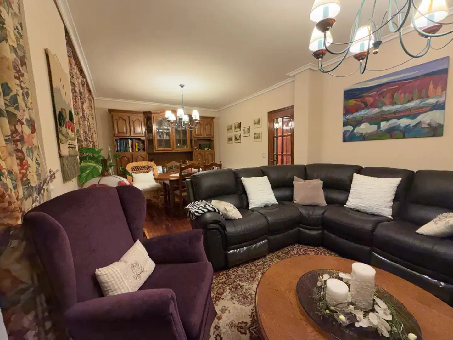 Sala d'estar de Casa adosada en venda en Zorraquín amb Calefacció, Jardí privat i Traster