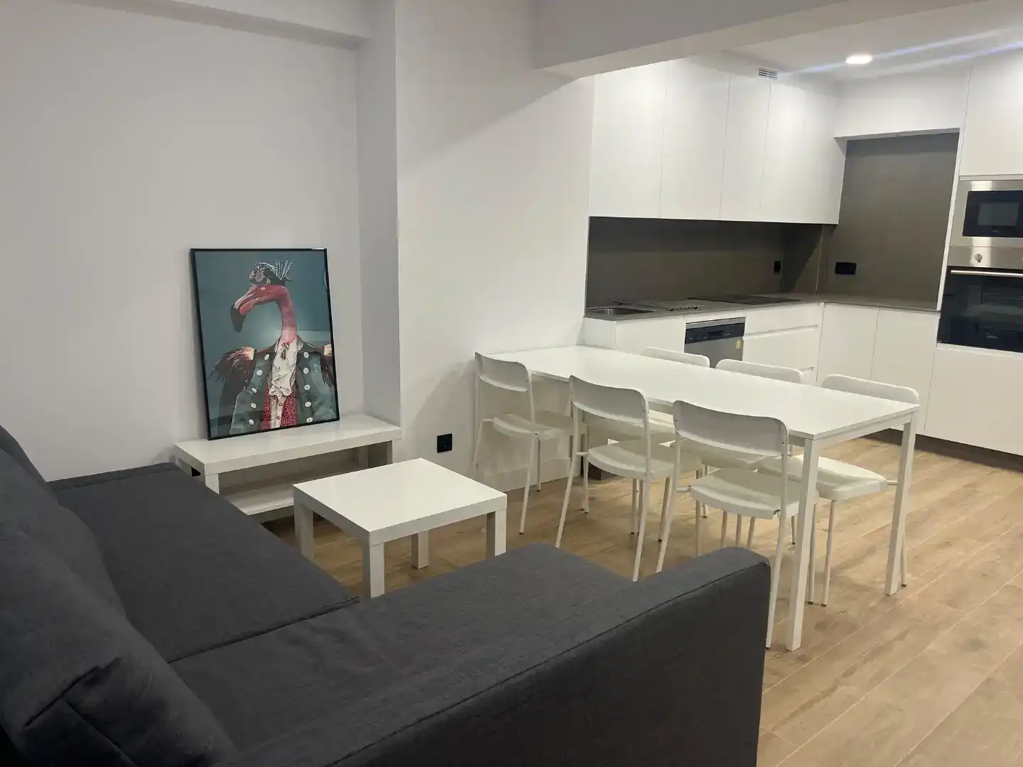 Sala d'estar de Pis de lloguer en Ferrol amb Moblat