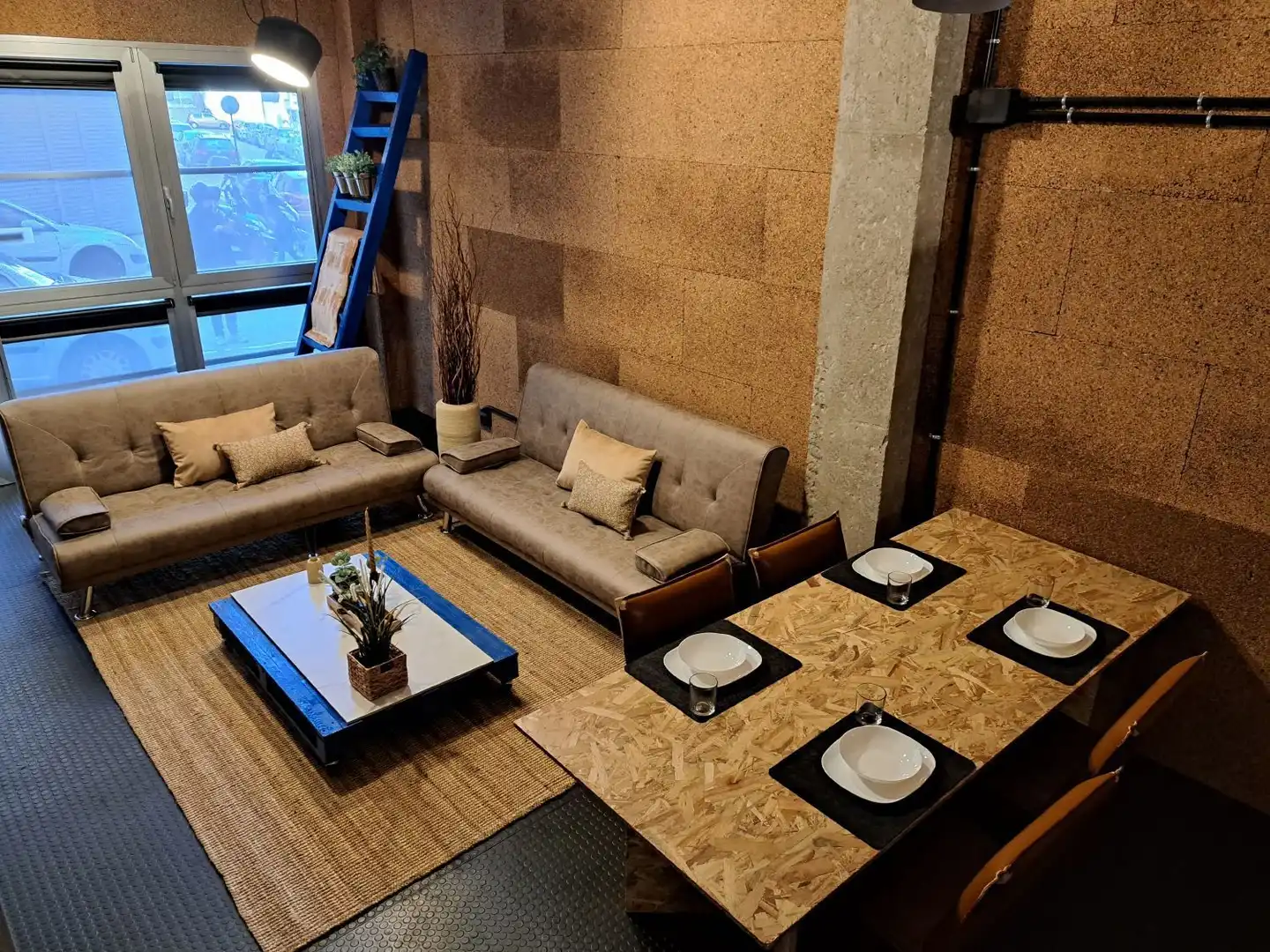Sala d'estar de Pis de lloguer en A Coruña Capital  amb Calefacció i Moblat