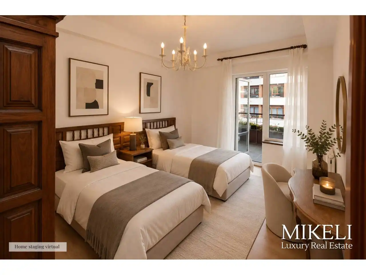 Schlafzimmer von Wohnung zum Verkauf in Santander mit Heizung, Terrasse und Abstellraum