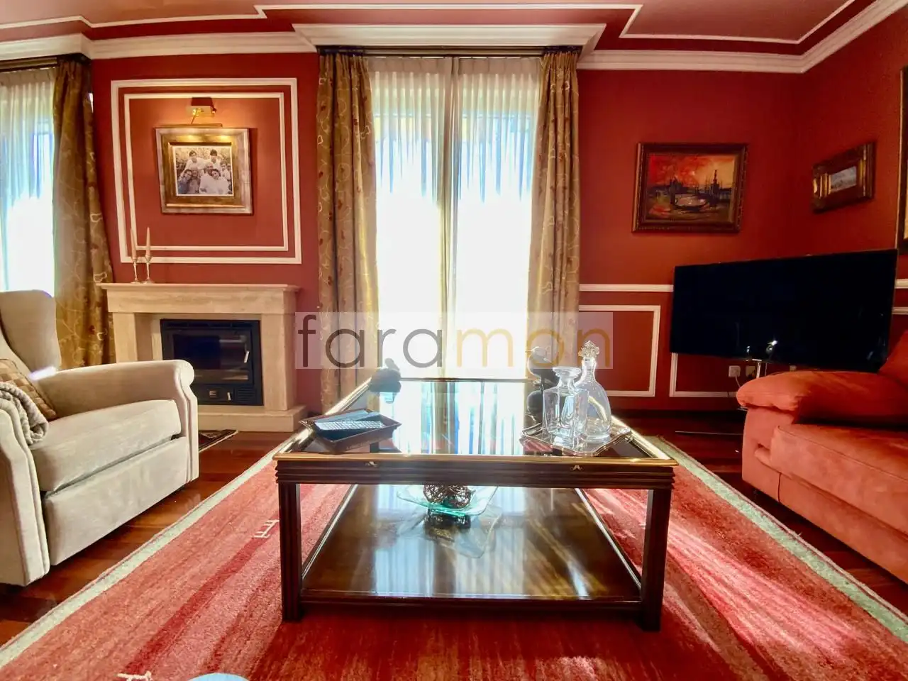 Living room of Houses for sale in Vigo   with Heating, Private garden and Terrace