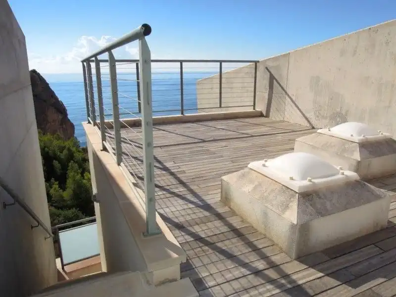 Terrasse von Maisonette zur Miete in Calpe / Calp mit Klimaanlage, Heizung und Terrasse