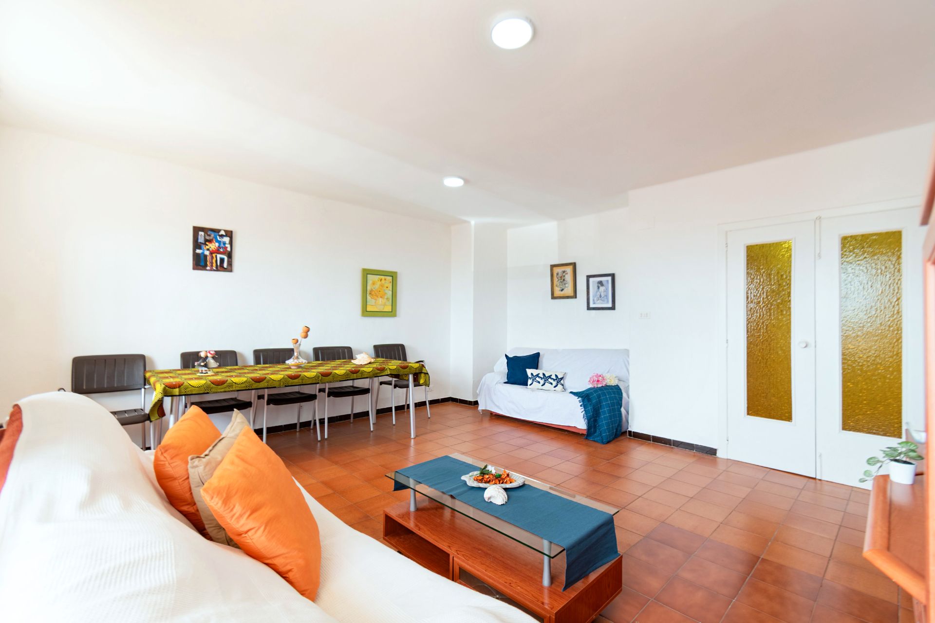 Living room of Flat for sale in Burriana / Borriana  with Storage room, Oven and Washing machine