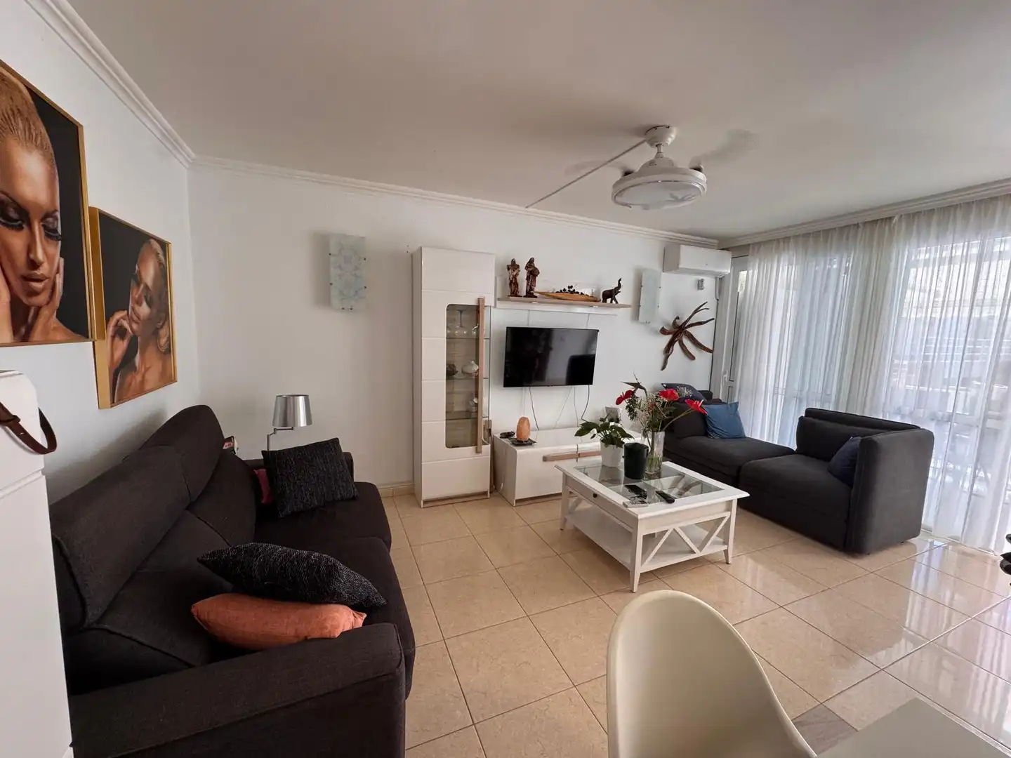 Sala de estar de Apartamento en venta en Arona con Terraza, Amueblado y Horno