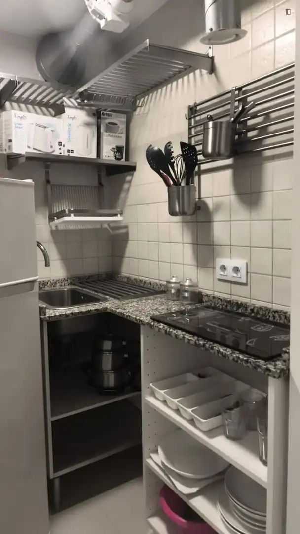 Kitchen of Study for rent in Sevilla  with Air Conditioner, Heating and Furnished
