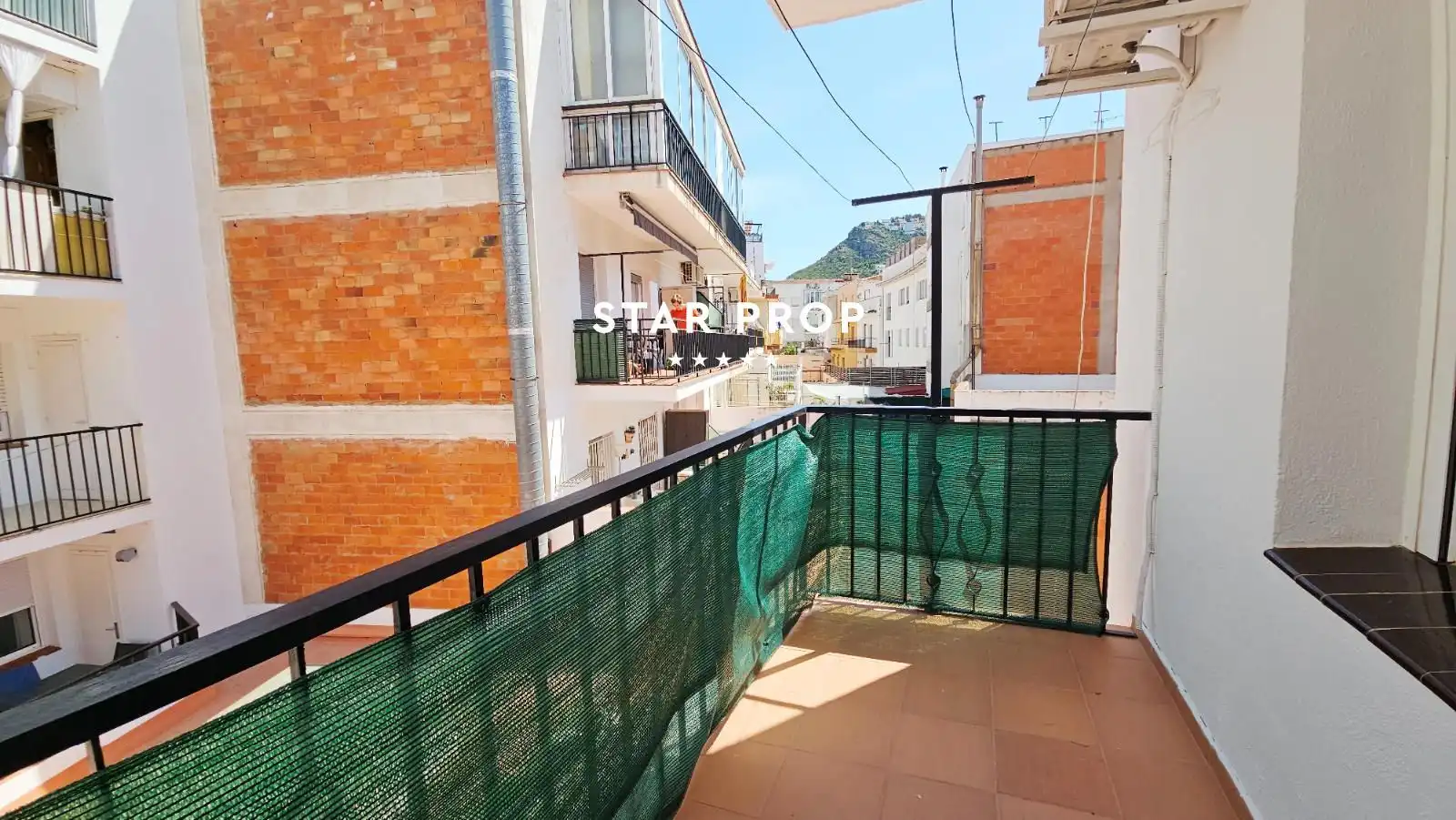Balcony of Flat for sale in Roses  with Heating, Terrace and Oven