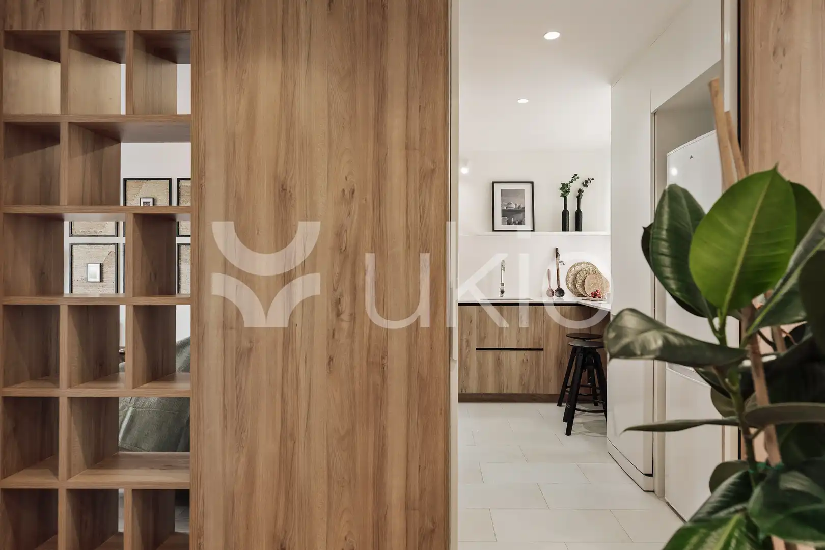 Dormitori de Apartament de lloguer en Barcelona amb Aire condicionat, Calefacció i Moblat
