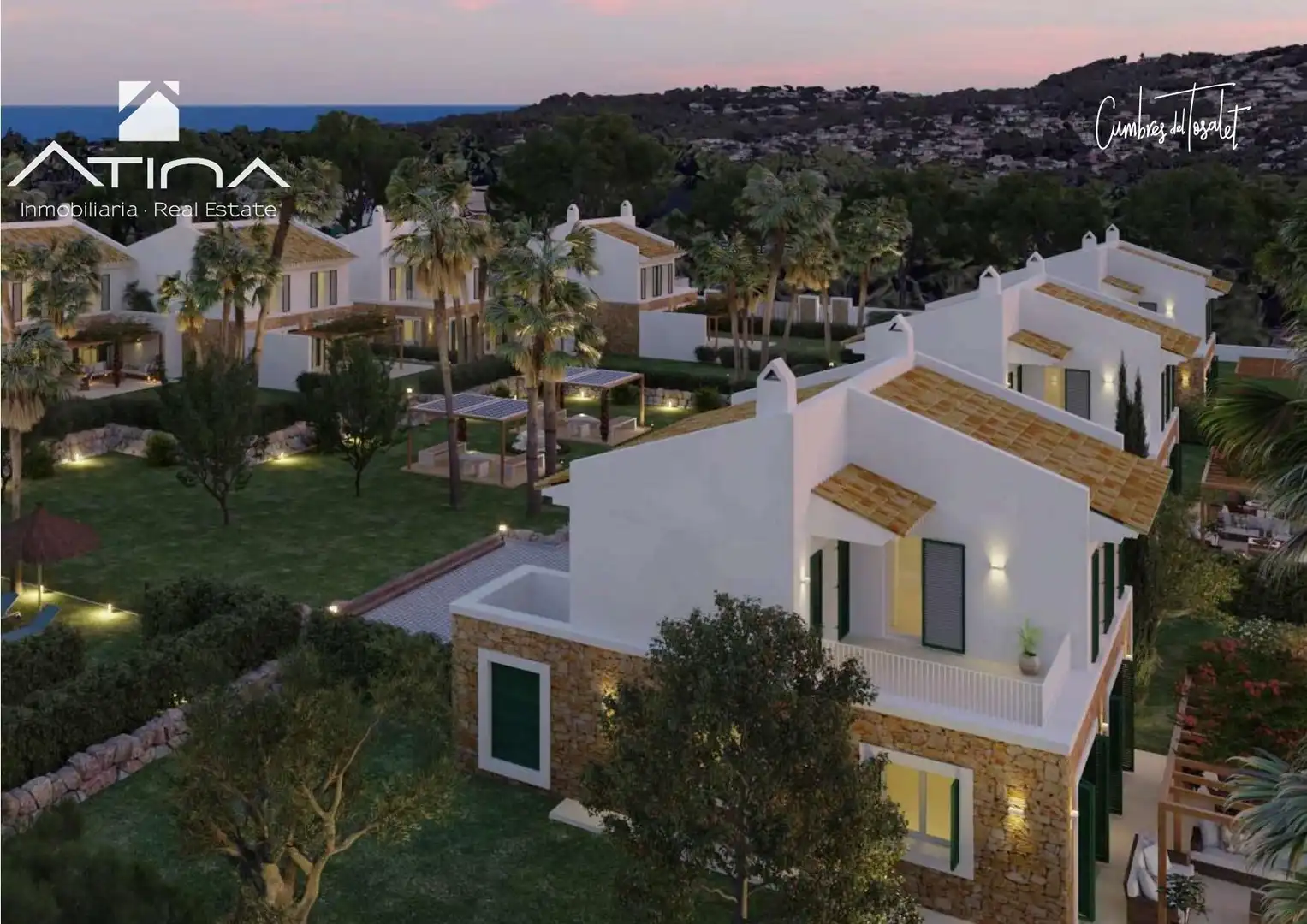 Vista exterior de Casa adosada en venta en Jávea / Xàbia con Aire acondicionado, Jardín privado y Terraza