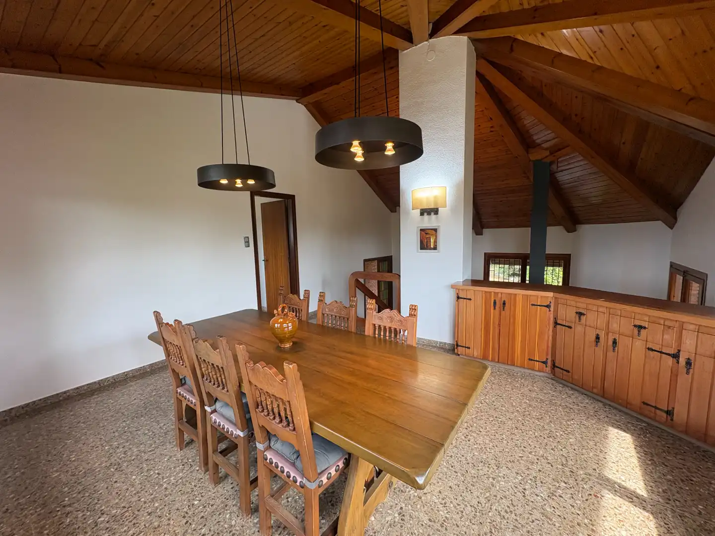 Esszimmer von Haus oder Chalet zum Verkauf in Vallgorguina mit Heizung und Privatgarten