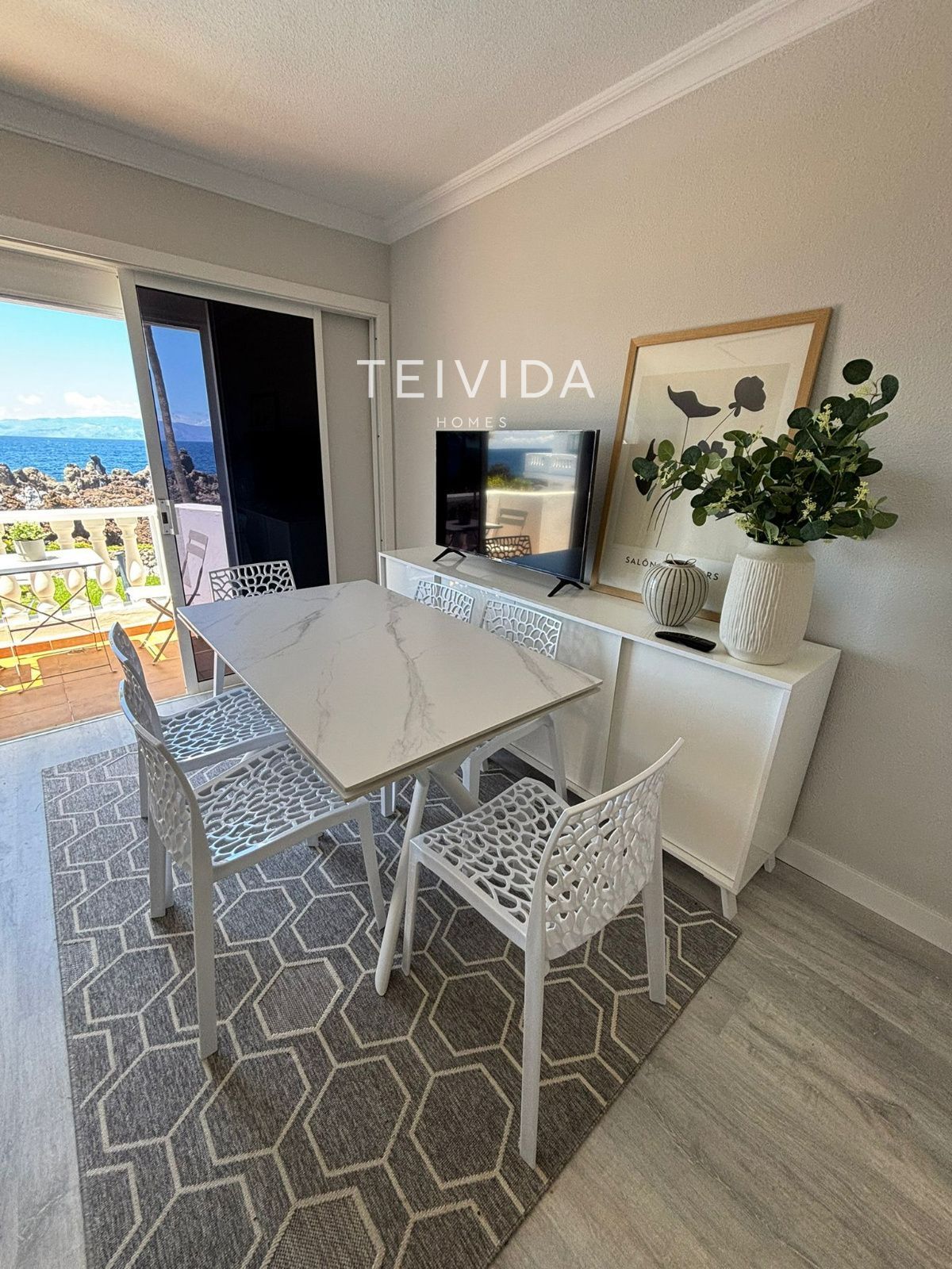 Dining room of Duplex to rent in Santiago del Teide  with Swimming Pool, Furnished and Community pool