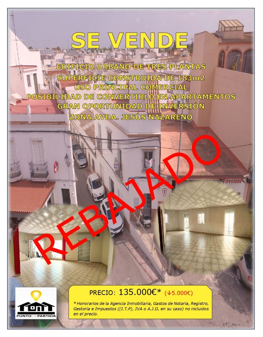 Aparcament de Edifici en venda en Las Cabezas de San Juan