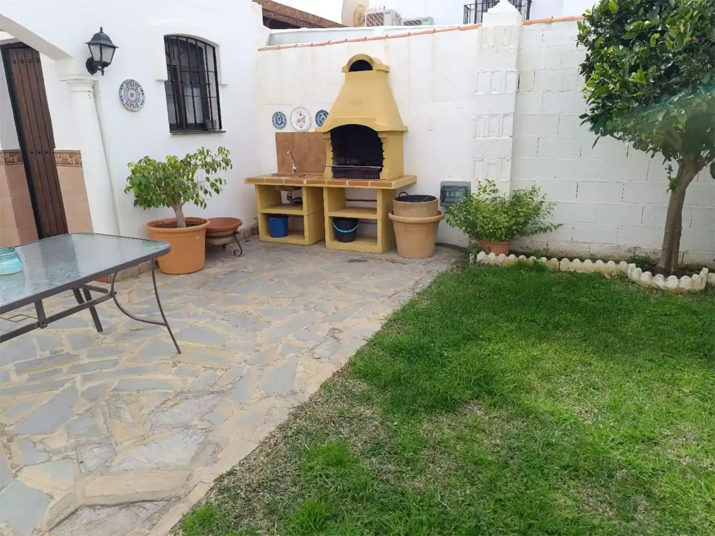 Garden of Houses for rent in Mijas  with Air Conditioner, Private garden and Furnished
