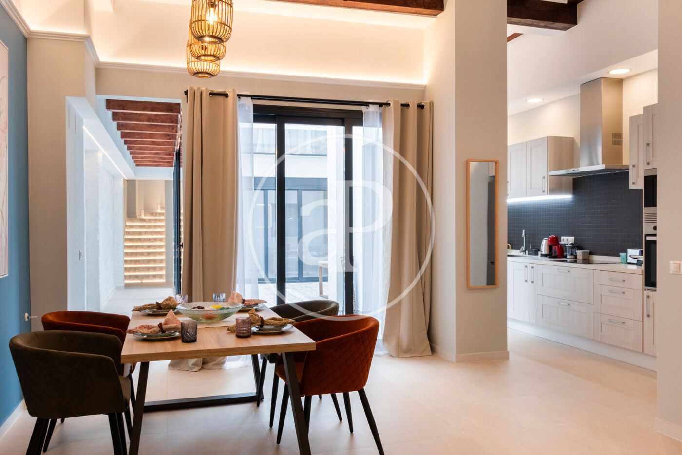 Dining room of Flat for sale in  Valencia Capital  with Air Conditioner, Heating and Furnished