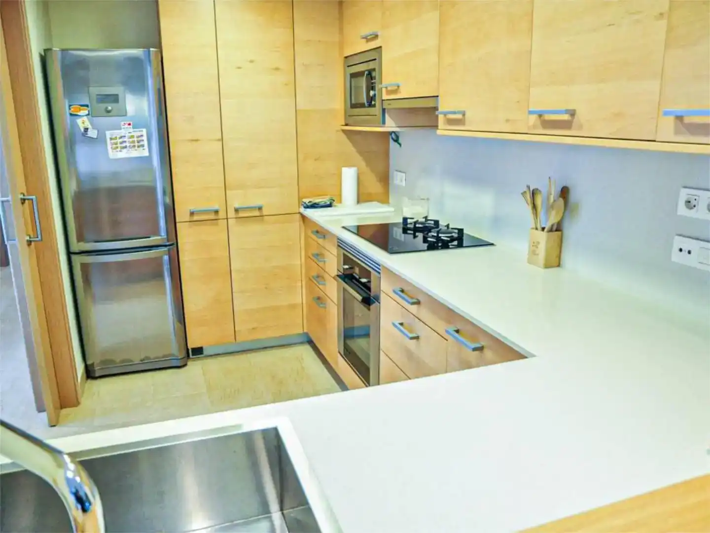 Cocina de Casa o chalet de alquiler en Cambrils con Aire acondicionado, Jardín privado y Piscina