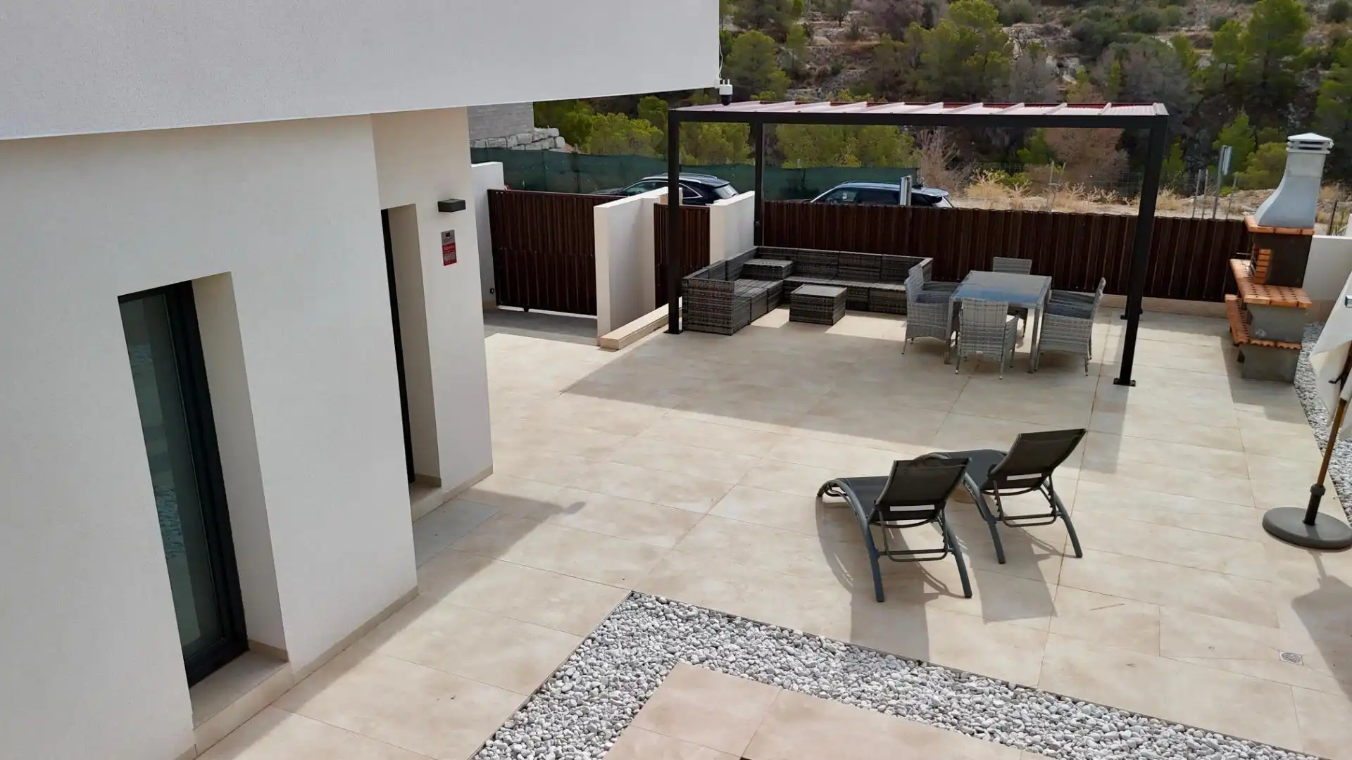 Terrace of Houses for rent in Finestrat  with Air Conditioner, Heating and Private garden