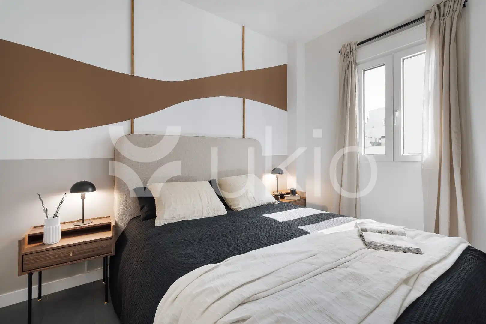 Habitación de Apartamento de alquiler en Madrid con Aire acondicionado, Calefacción y Terraza