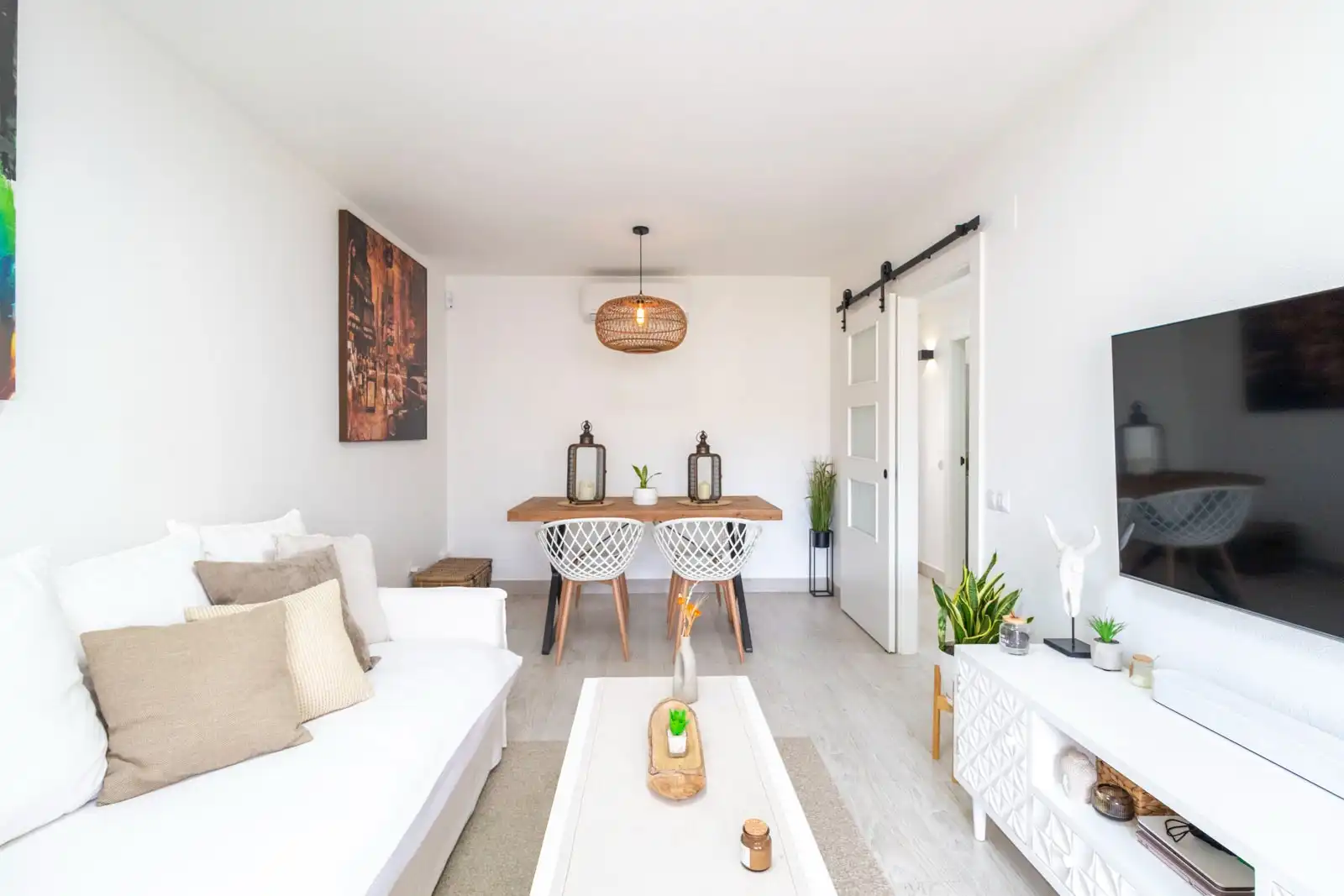 Living room of Flat for sale in Santa Pola  with Furnished and Community pool