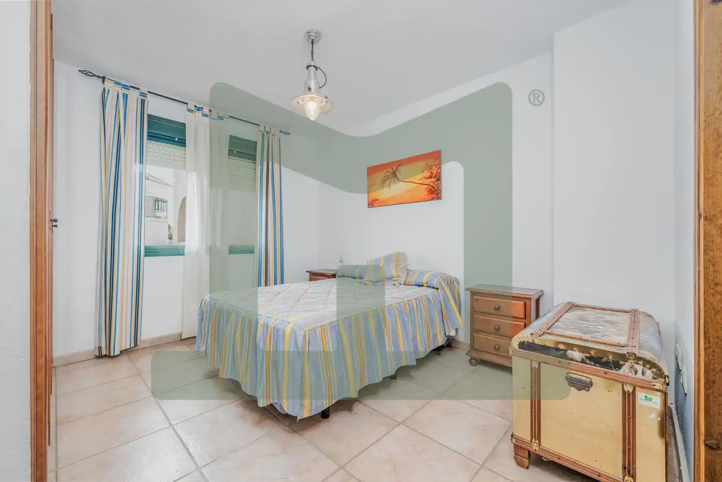 Schlafzimmer von Wohnung zum Verkauf in Zahara de los Atunes mit Klimaanlage, Terrasse und Abstellraum
