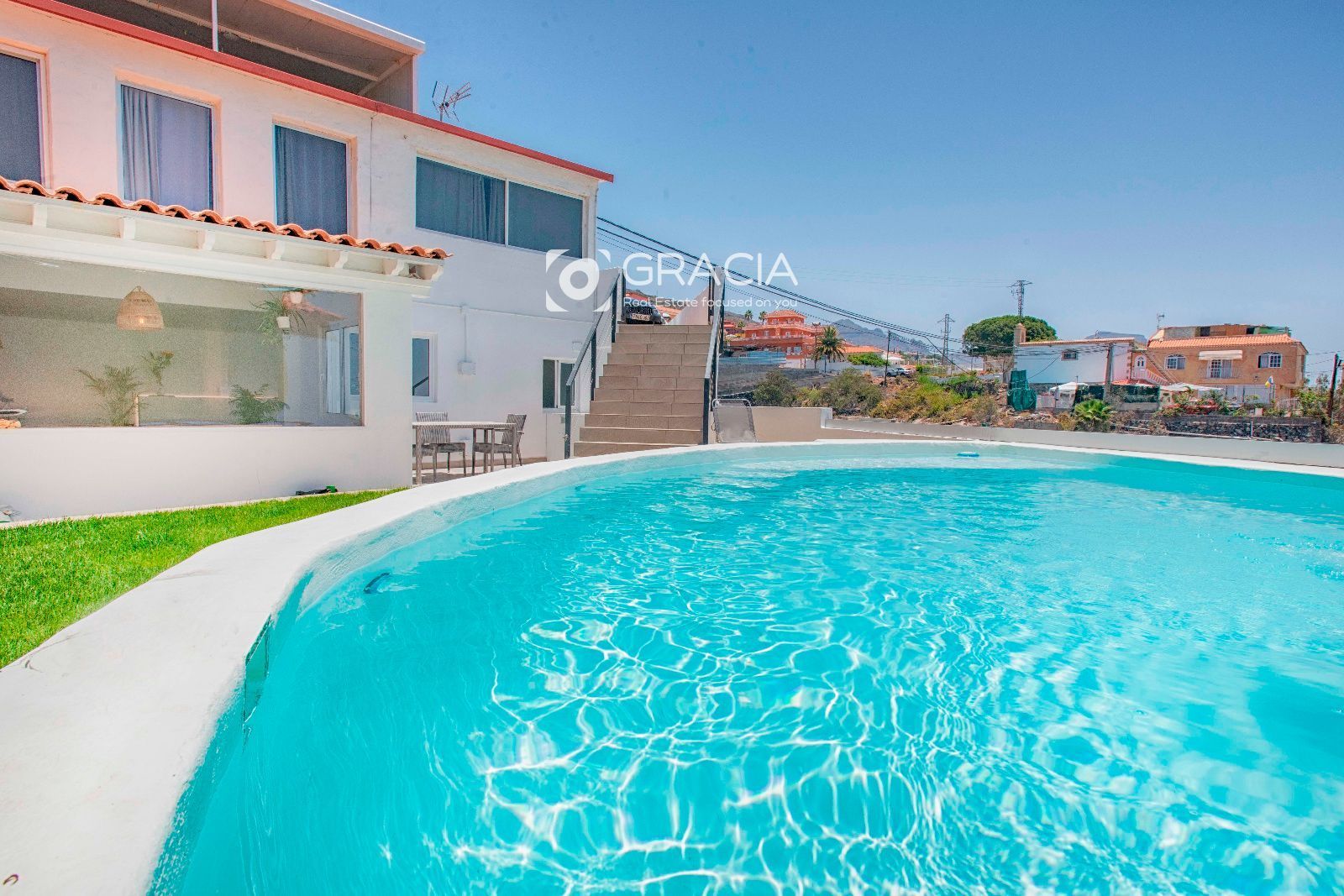 Piscina de Casa adosada en venda en Adeje amb Jardí privat, Terrassa i Traster