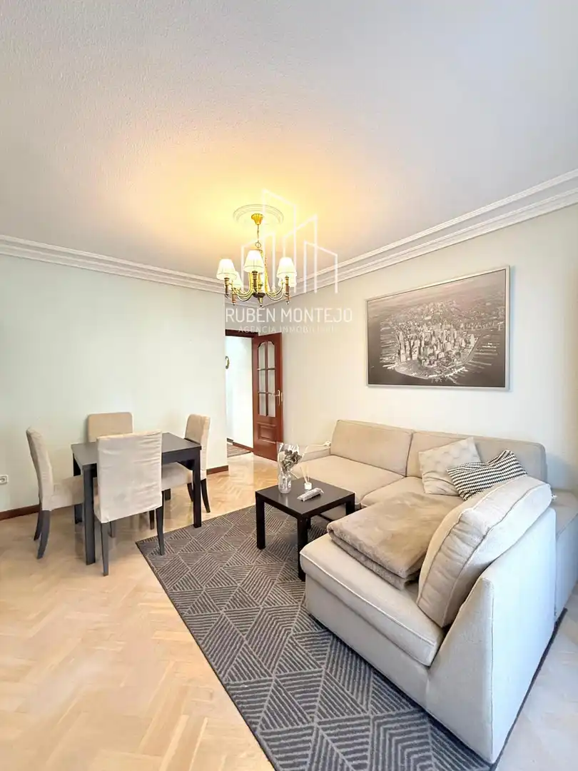 Living room of Flat for rent in Salamanca  with Heating, Terrace and Furnished