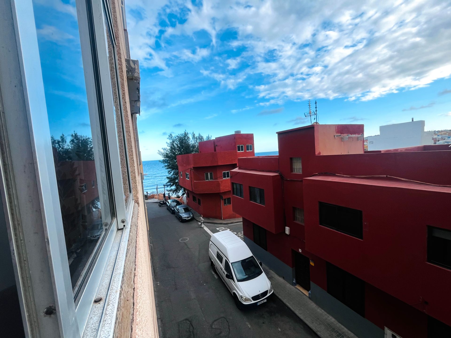 Vista exterior de Pis de lloguer en Telde amb Parquet, Moblat i Rentadora