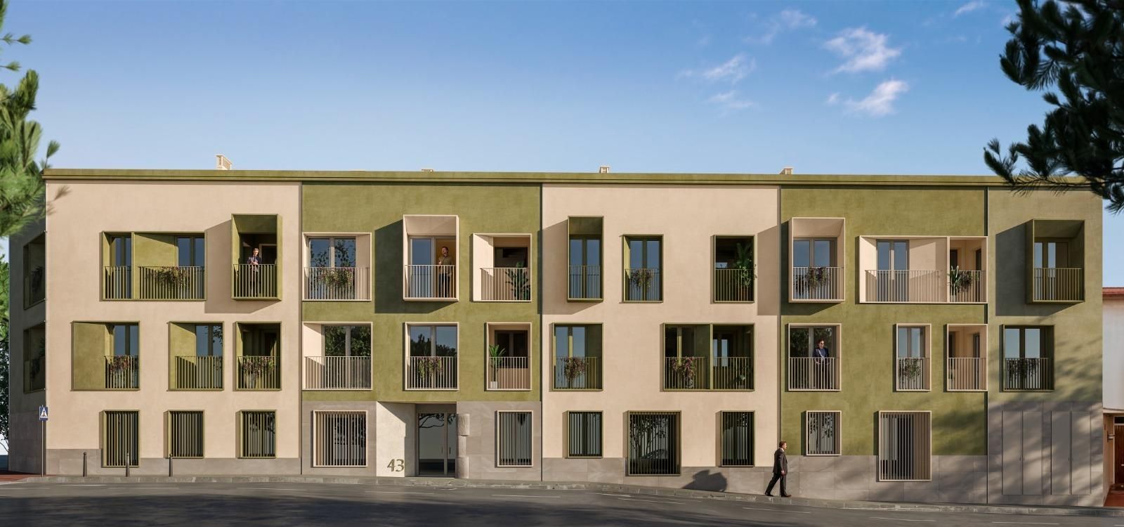 Vista exterior de Pis en venda en Castellar del Vallès amb Aire condicionat, Parquet i Terrassa