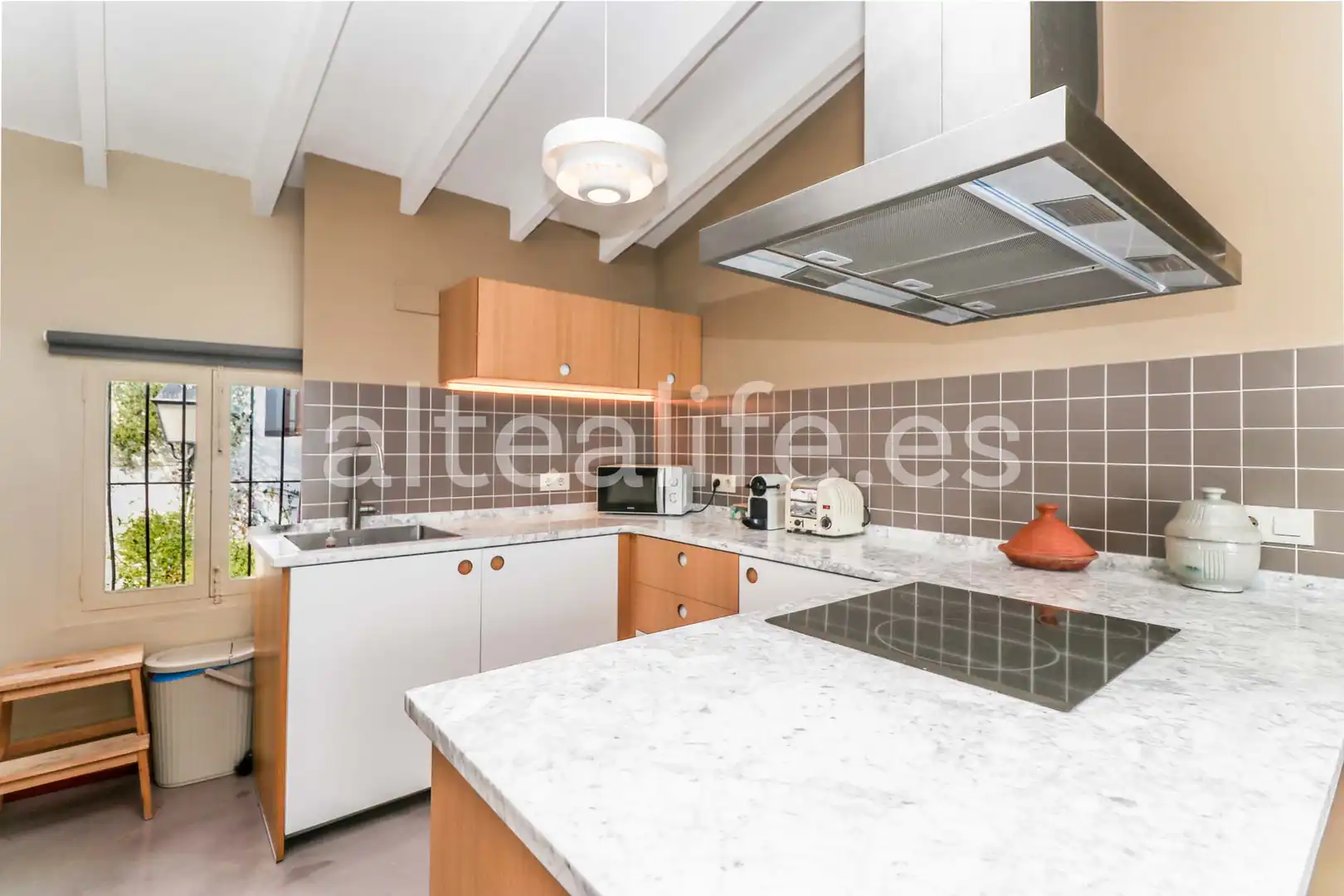 Cocina de Casa adosada en venta en Altea con Aire acondicionado, Parquet y Balcón