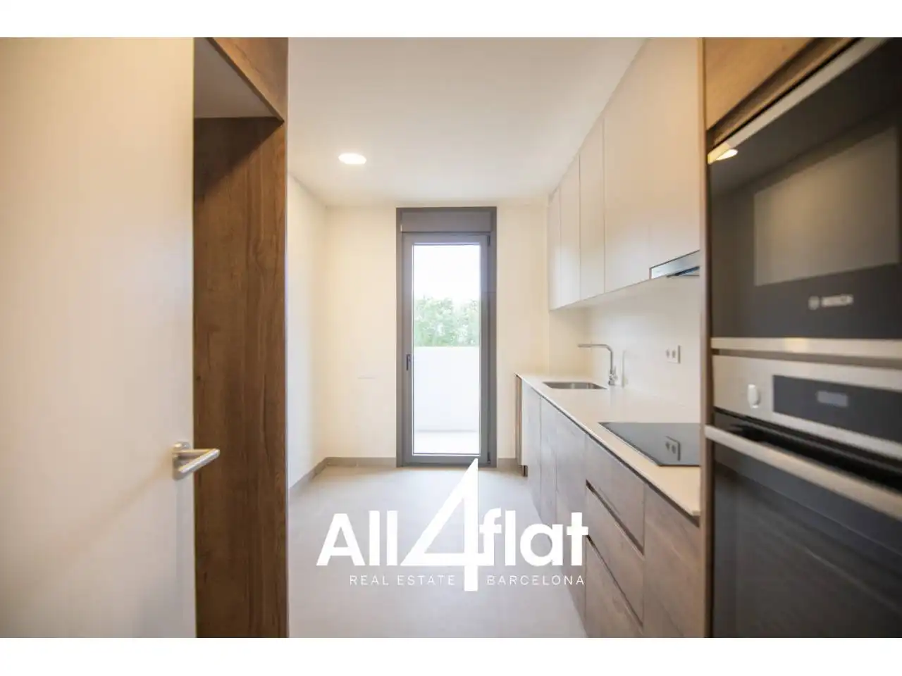 Küche von Wohnung zur Miete in Barcelona mit Klimaanlage, Heizung und Parkett
