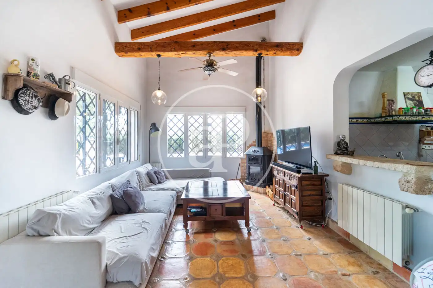 Sala de estar de Casa o chalet en venta en Busot con Calefacción, Jardín privado y Terraza